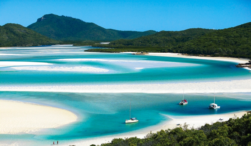 Hill Inlet, Whitehaven Beach, Whitsunday Islands, Queensland, Australia