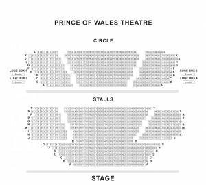 Prince of Wales theatre seating chart